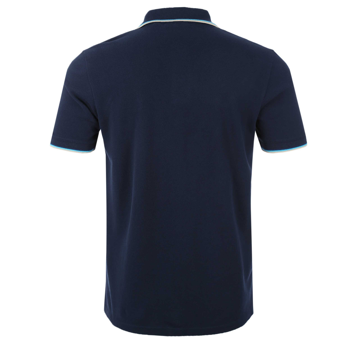 Sandbanks Badge Logo Tipped Polo Shirt in Navy