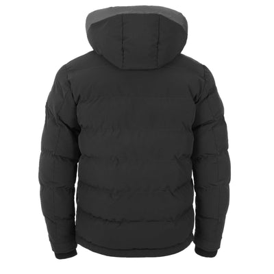 Sandbanks Banks Puffer Jacket in Black Back