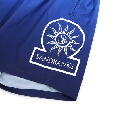 Sandbanks Moonlight Gradient Swim Shorts in Blue Logo