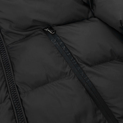 Sandbanks Ravine Mid Puffer Jacket in Black Pocket