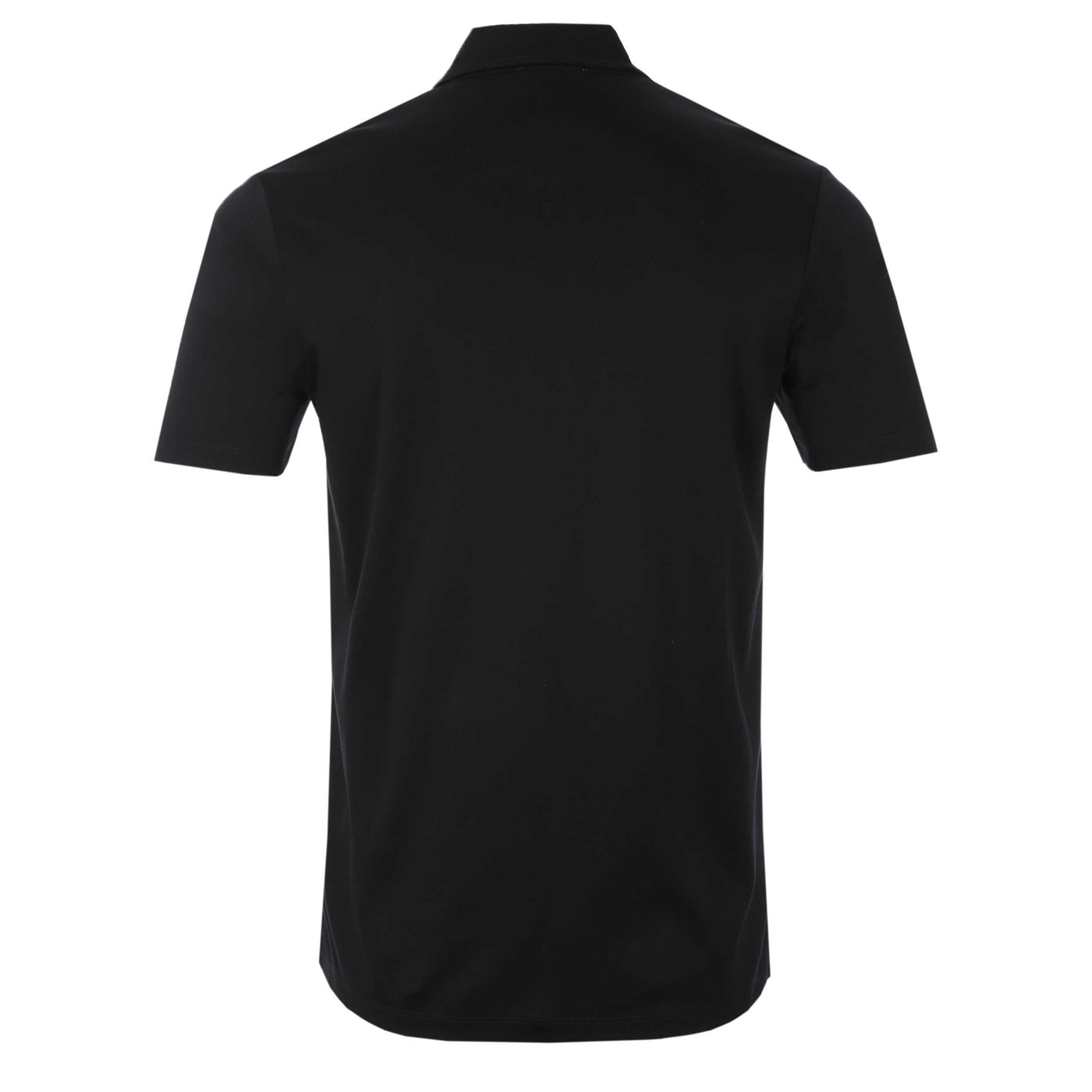 Sandbanks Self Fabric Collar Polo Shirt in Black Back