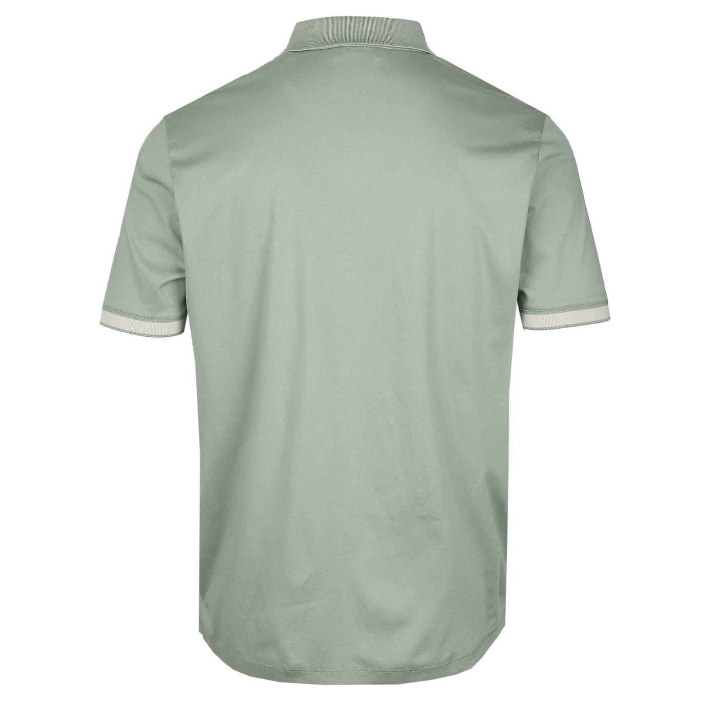 Sandbanks Silicone Zip Polo Shirt in Sage
