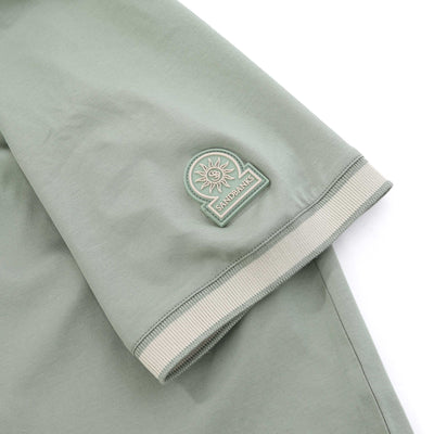Sandbanks Silicone Zip Polo Shirt in Sage
