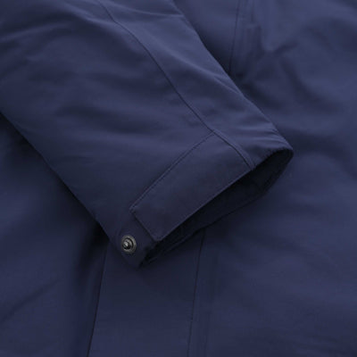 Sandbanks Waterproof Parka Jacket in Navy Cuff