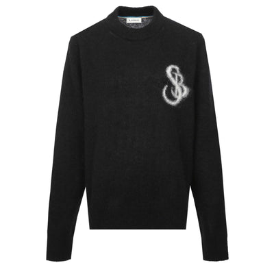 Sandbanks Alpaca Blend SB Intarsia Ladies Jumper in Black Front