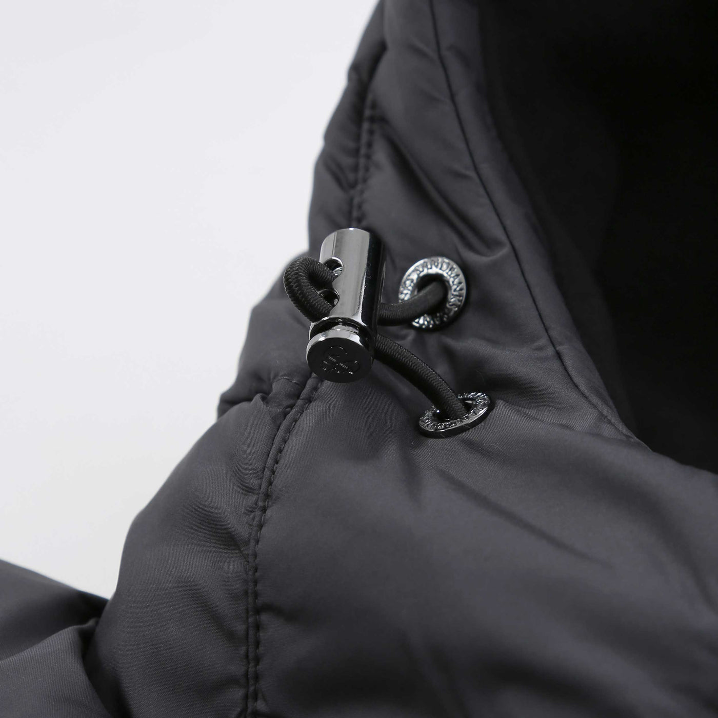 Sandbanks Outlander Polar Fleece Hooded Hybrid Jacket in Black Toggle