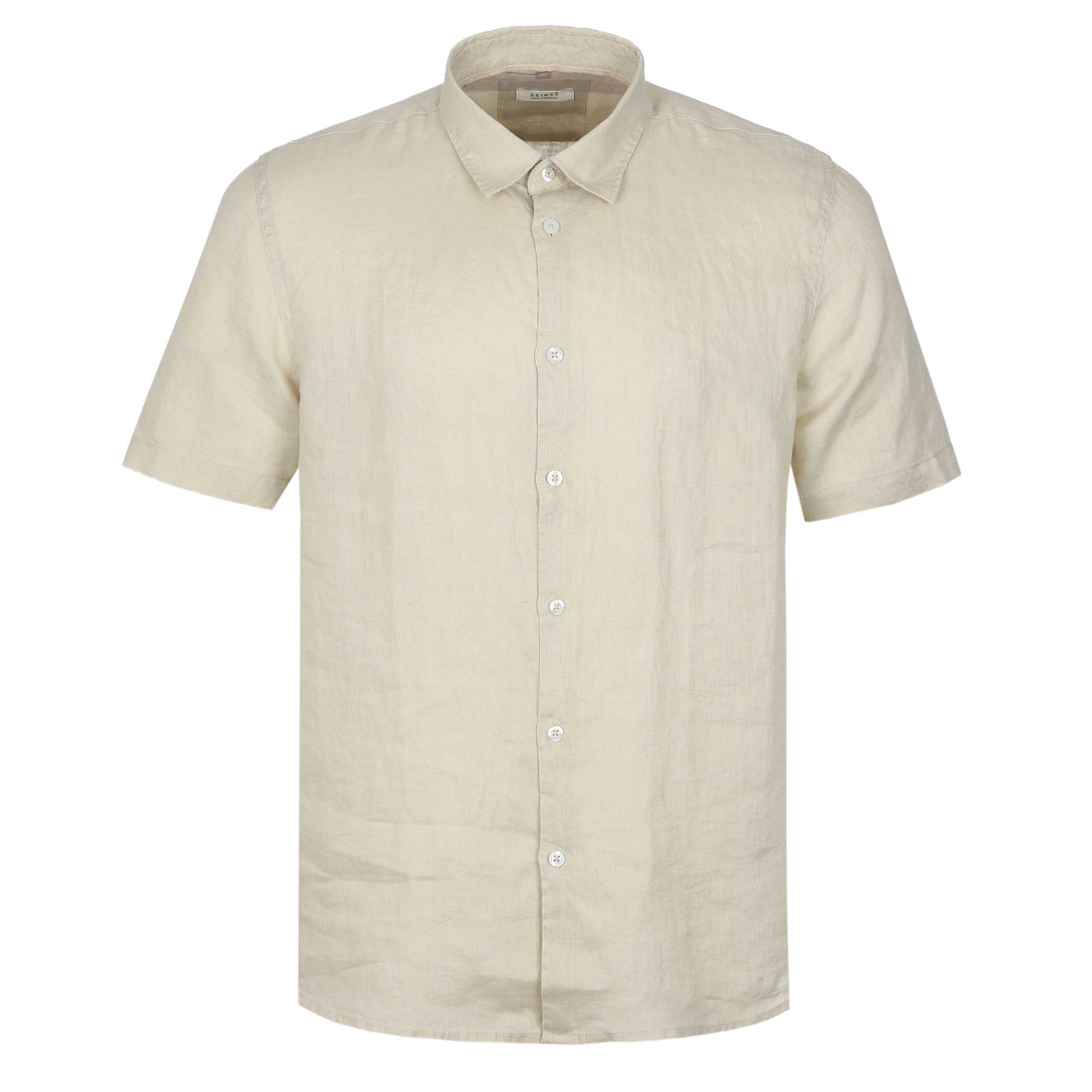 Seinse Basic Linen SS Shirt in Beige