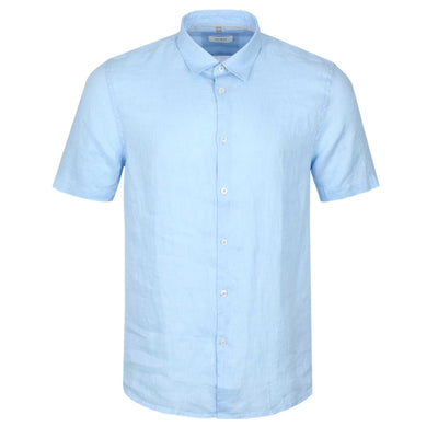 Seinse Basic Linen SS Shirt in Sky Blue