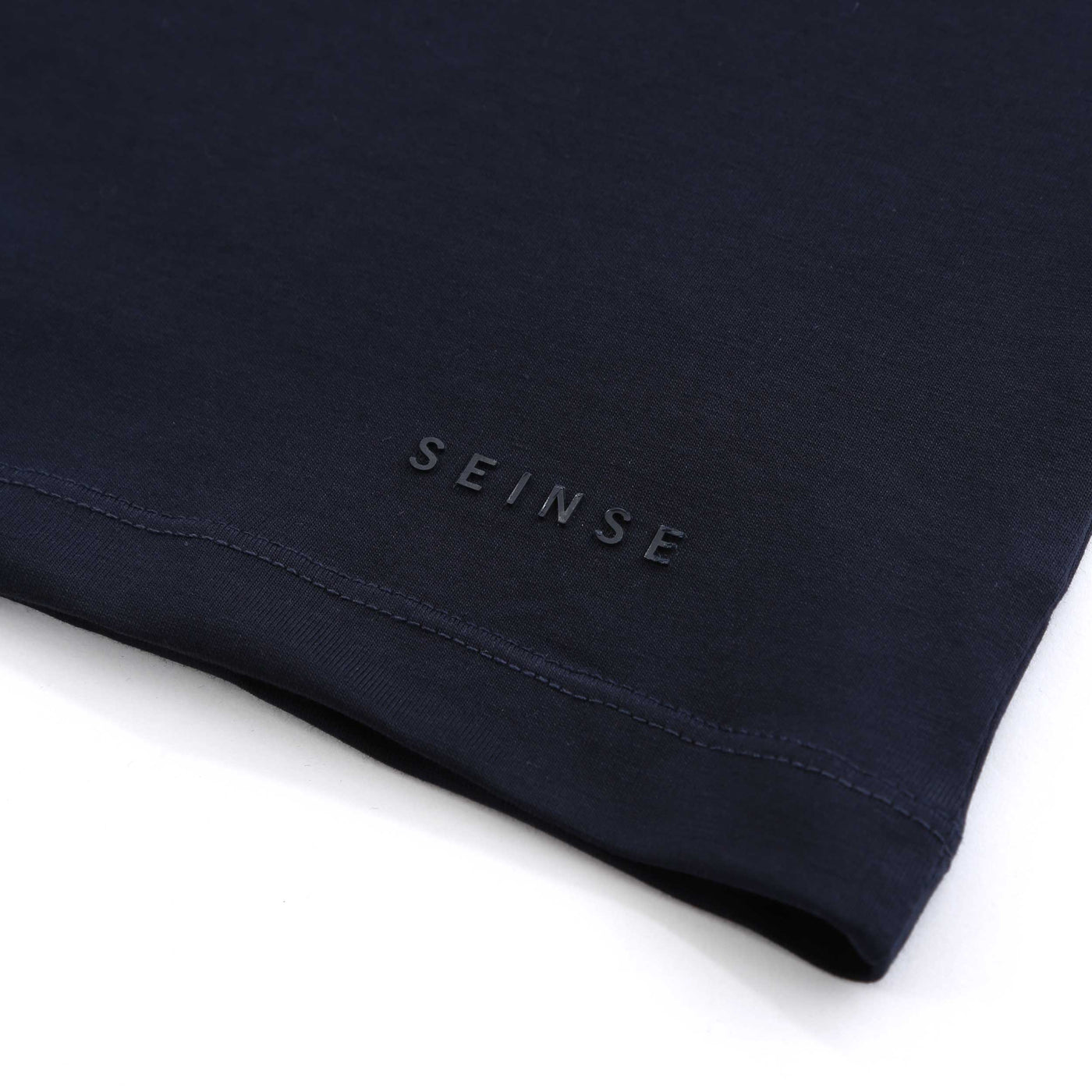 Seinse Essential Crew Neck T Shirt in Navy Logo