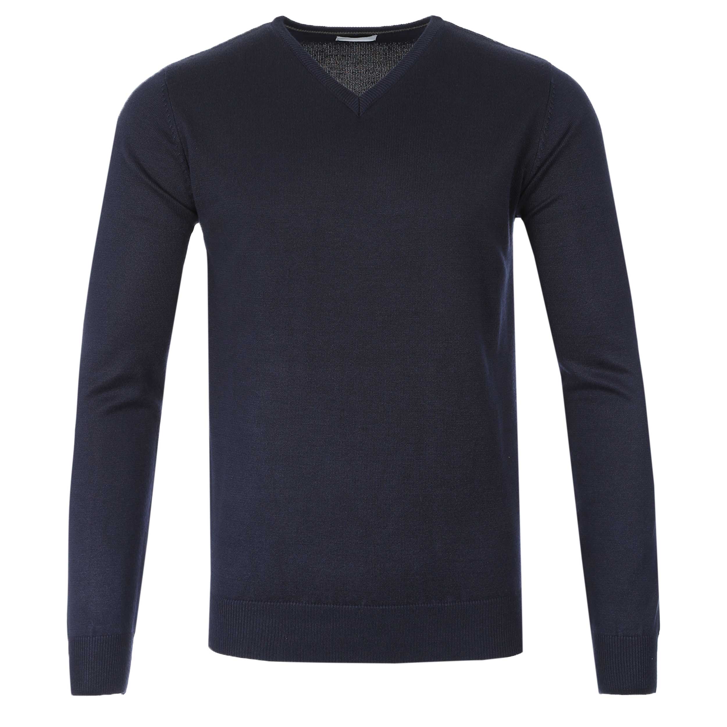 Seinse V Neck Knitwear in Navy