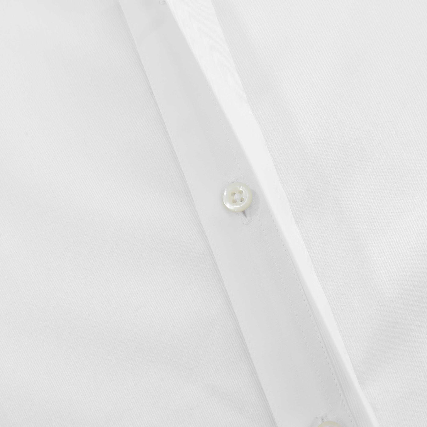 Stenstroms Fitted Body Dinner Shirt in White Fly Placket