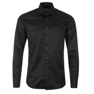 Stenstroms Fitted Body Shirt in Black