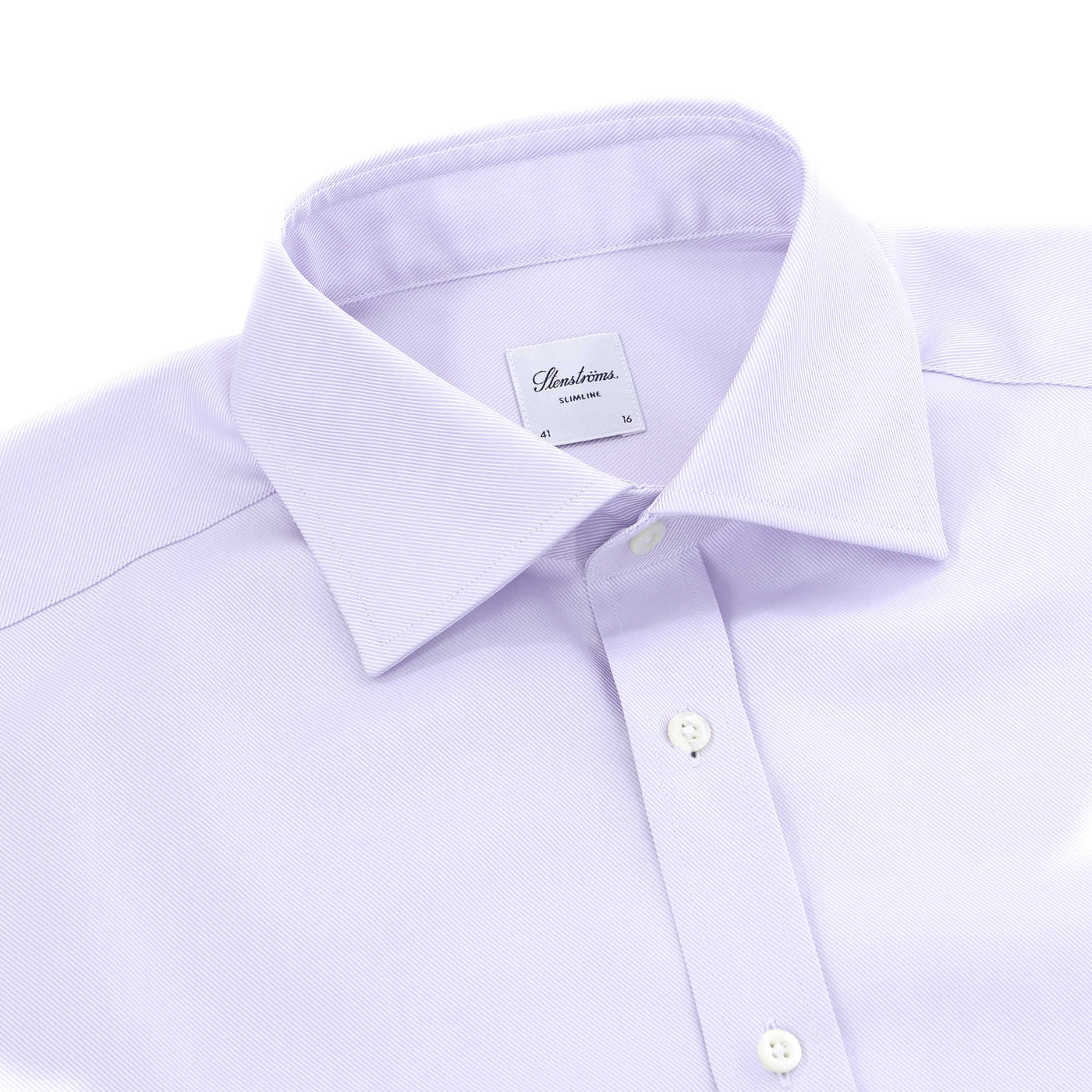 Stenstroms Slimline Shirt in Lilac Collar