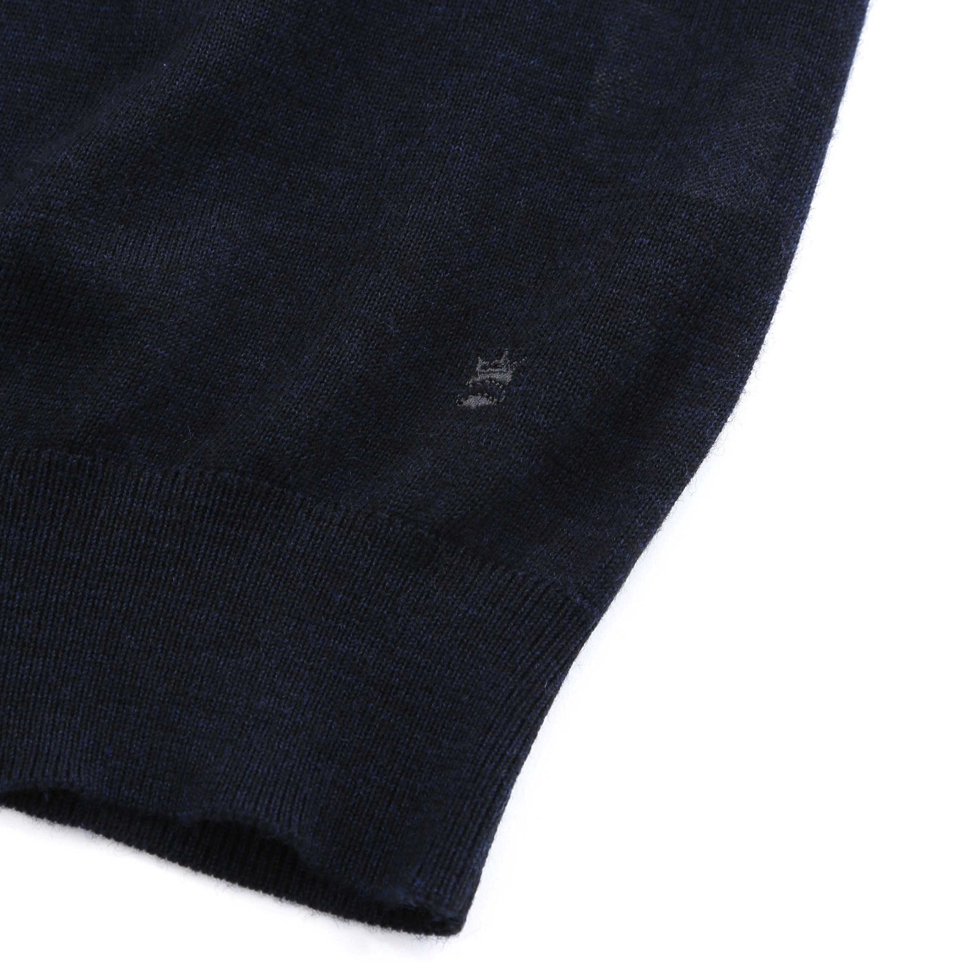 Thomas Maine 3 Button Knit Polo in Navy Logo