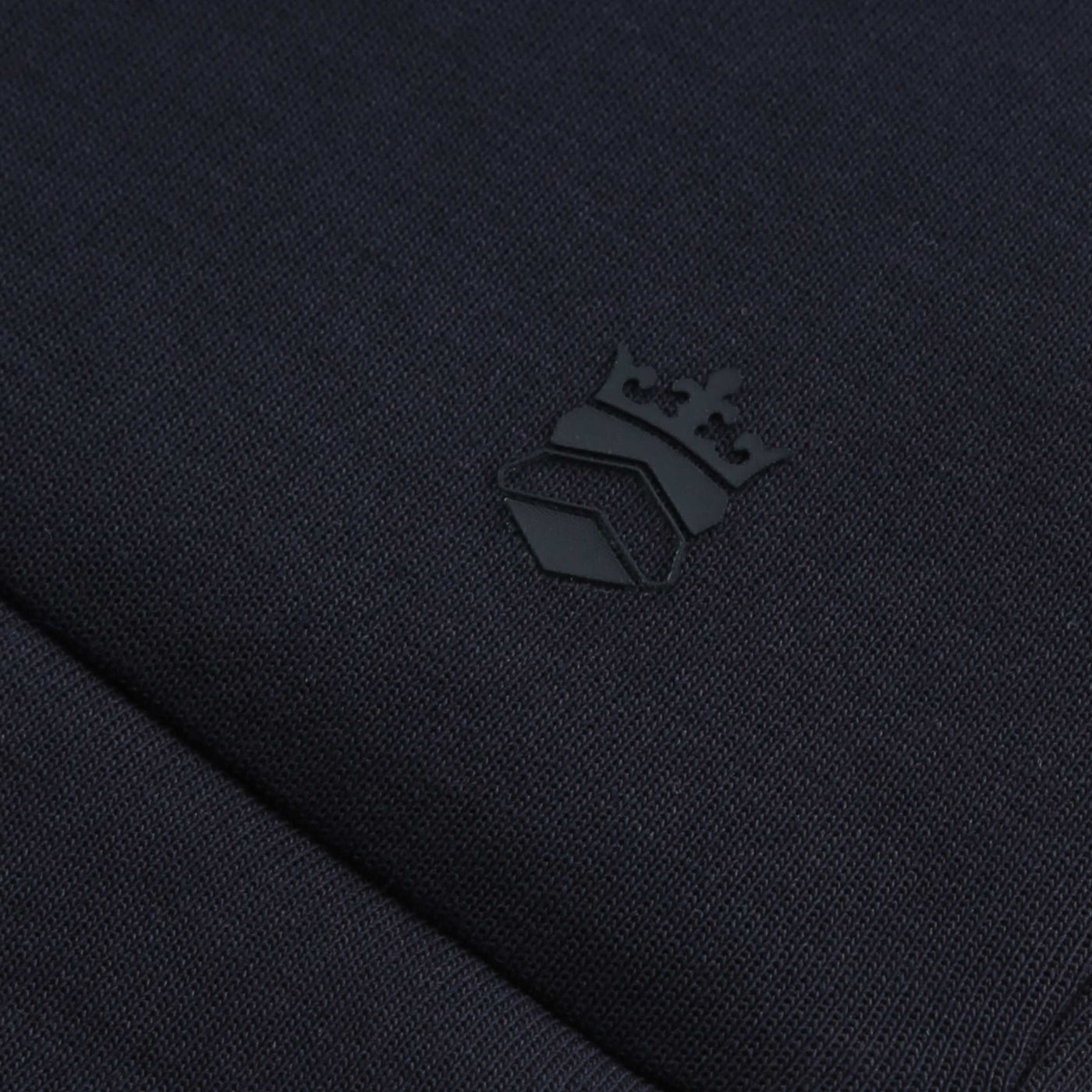 Thomas Maine Interlock 1/4 Zip Sweatshirt in Navy Logo