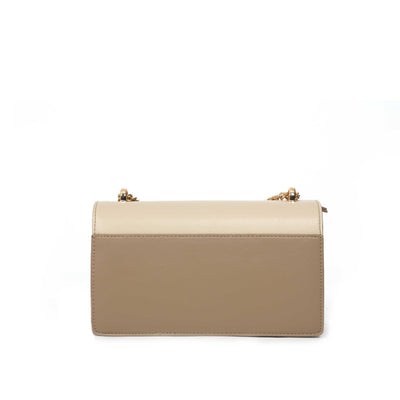 Valentino Bags Alpheus Ladies Shoulder Bag in Beige & Ecru Back