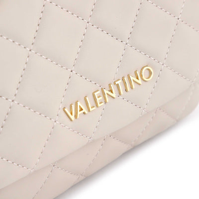 Valentino Bags Ocarina Ladies Shoulder Bag in Ecru Logo