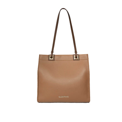 Valentino Bags Post RE Shopper Bag in Camel Front