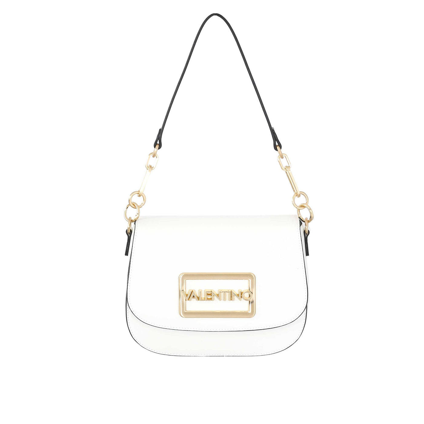 Valentino Bags Princesa Ladies Shoulder Bag in White Front Strap