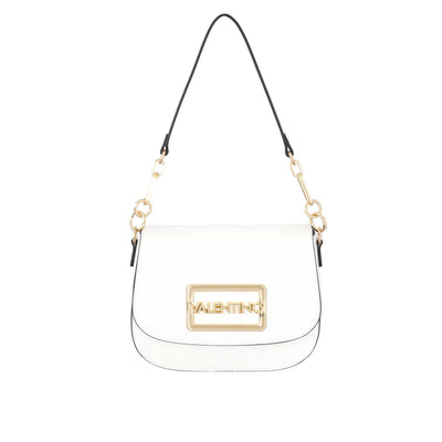 Valentino Bags Princesa Ladies Shoulder Bag in White Front Strap