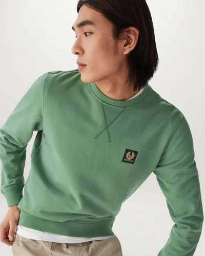 Belstaff Classic Sweat Top in Graph Green