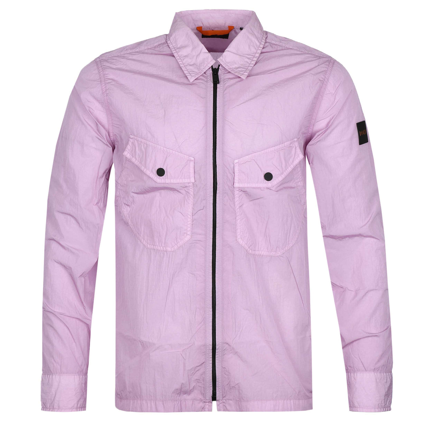 BOSS Lovel Zip 9 Shirt in Pastel Purple