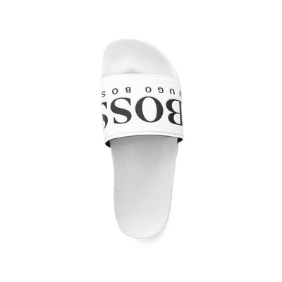 BOSS Solar Slid Logo Sliders in White