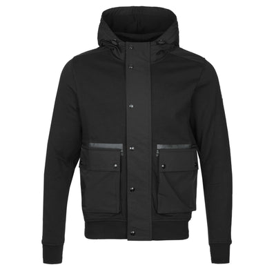 Belstaff Wake Full Zip Hoodie Sweat Top in Black