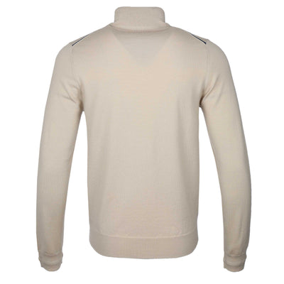 Paul Smith Half Zip Knitwear in Beige Back