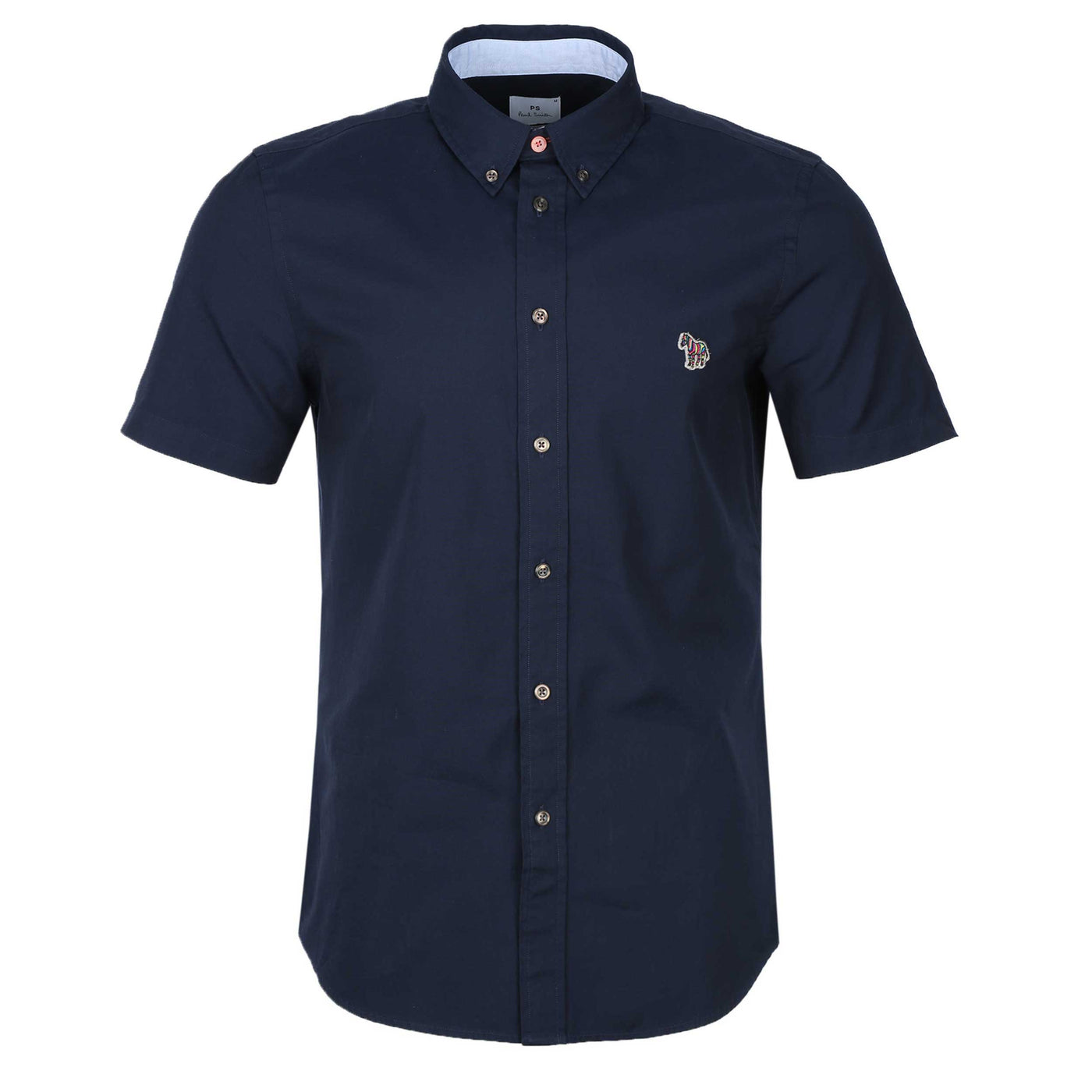 Paul Smith Tailored Fit SS Shirt in Navy