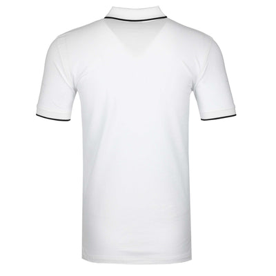 Paul Smith Zeb Badge Slim Fit Polo Shirt in White Back