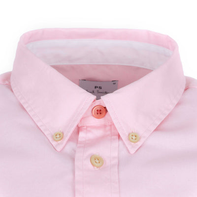 Paul Smith Zebra Badge Button Down Shirt in Pink