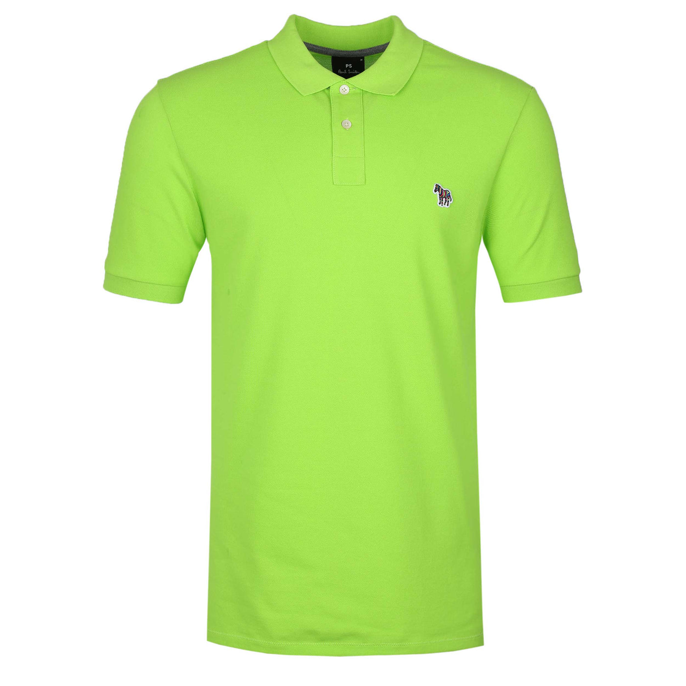 Paul Smith Zebra Badge Polo Shirt in Lime Green