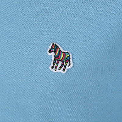 Paul Smith Zebra Badge Polo Shirt in Sky Blue