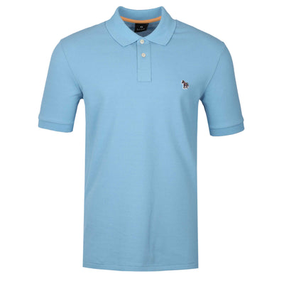 Paul Smith Zebra Badge Polo Shirt in Sky Blue