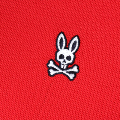 Psycho Bunny Speed Pique Polo Shirt in Ruby Red