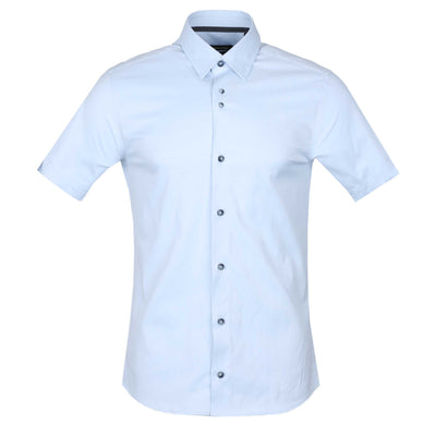 Remus Uomo 2 Way Stretch SS Shirt in Sky Blue