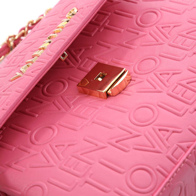 Valentino Bags Relax Ladies Flap Bag in Pink