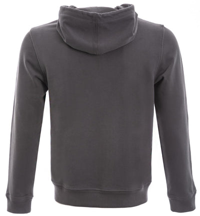 Belstaff Hoodie Sweat Top in Granite Grey Back