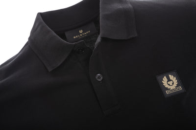 Belstaff Long Sleeve Polo Shirt in Black