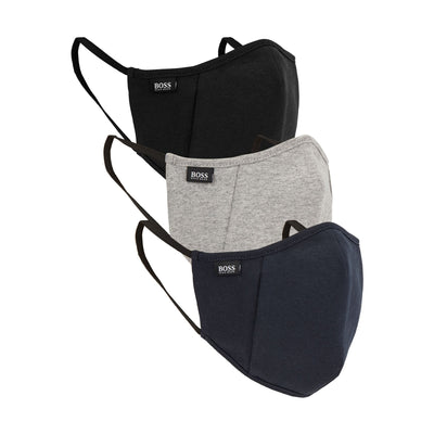 BOSS Mask Triple X-M Face Mask in Black, Navy & Grey