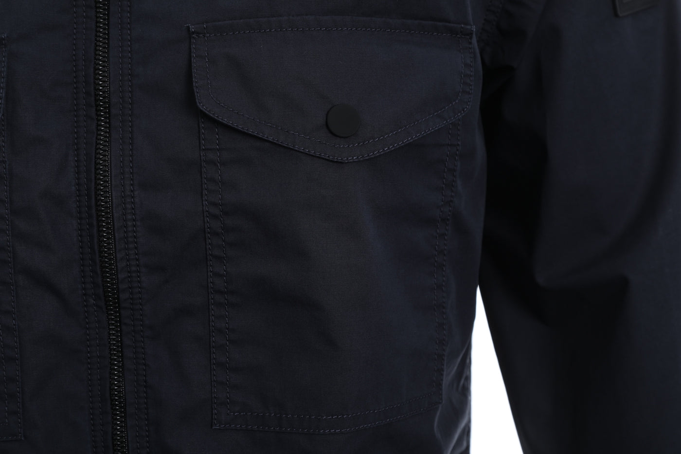 BOSS Lovel-Zip_7 Overshirt in Navy