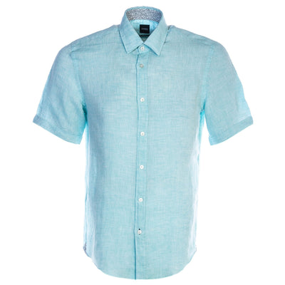 BOSS Luka_2 Short Sleeve Shirt in Mint