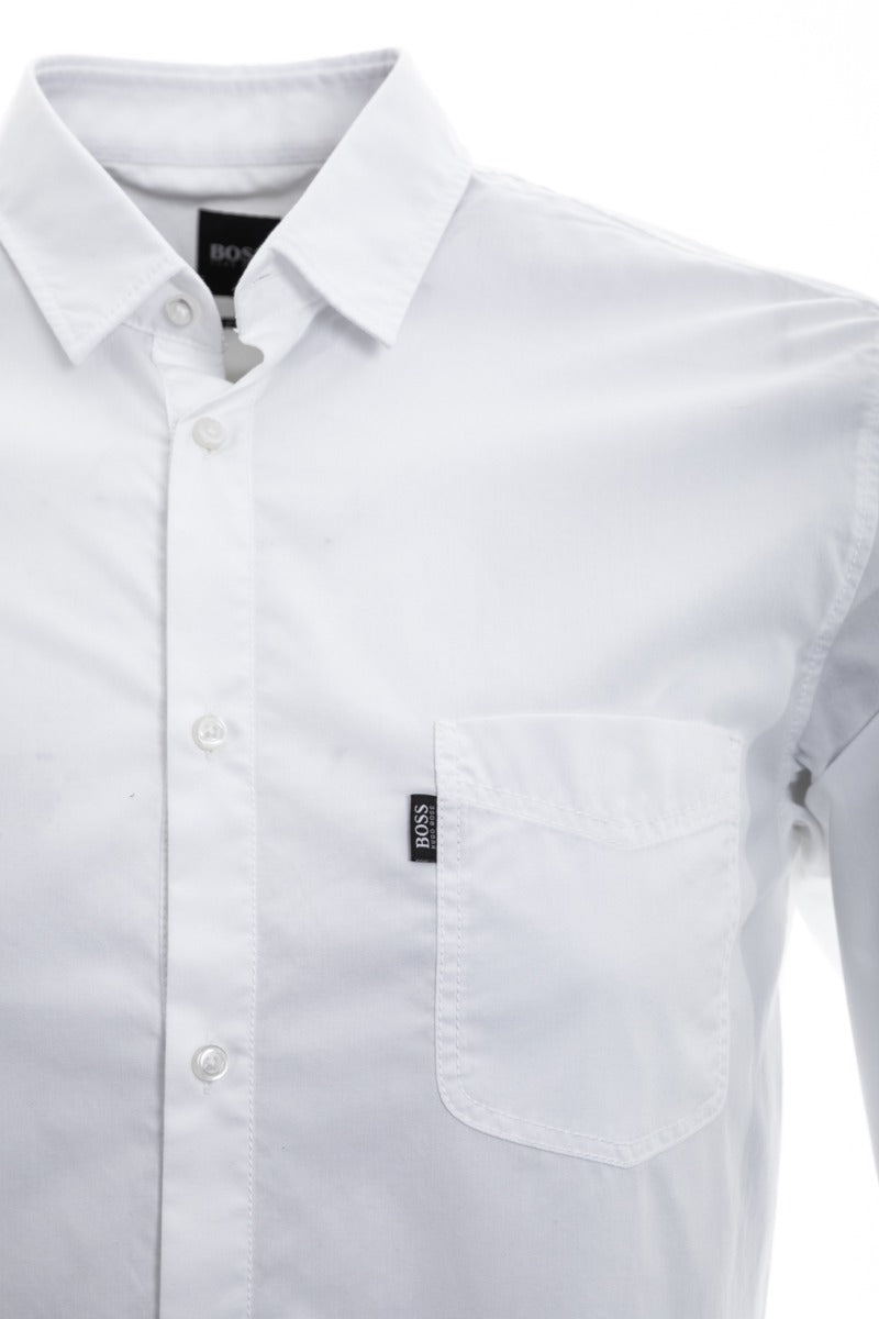 BOSS Magneton_1 Shirt in White Shoulder