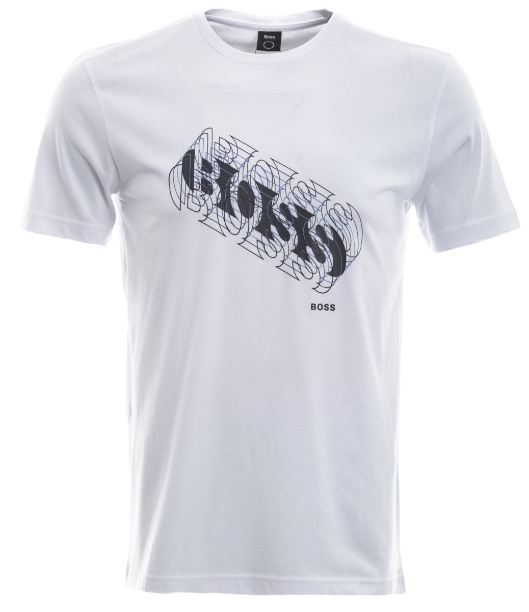 BOSS Tee 3 T Shirt in White 