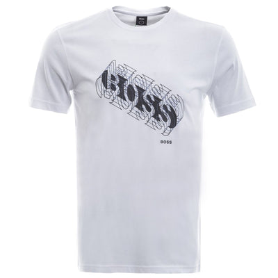 BOSS Tee 3 T Shirt in White Main