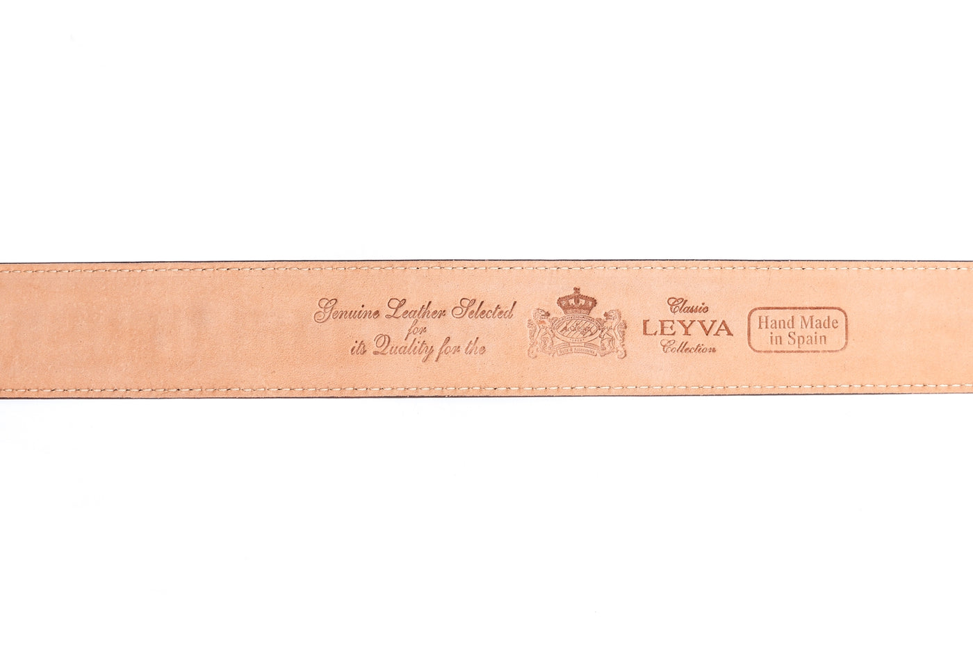 Leyva Woven Leather Belt in Brown Detail