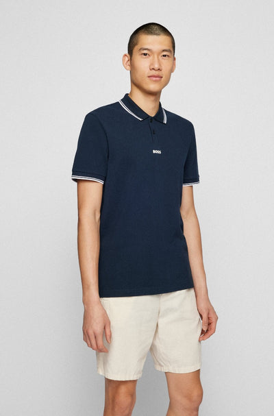 BOSS PChup Polo Shirt in Navy