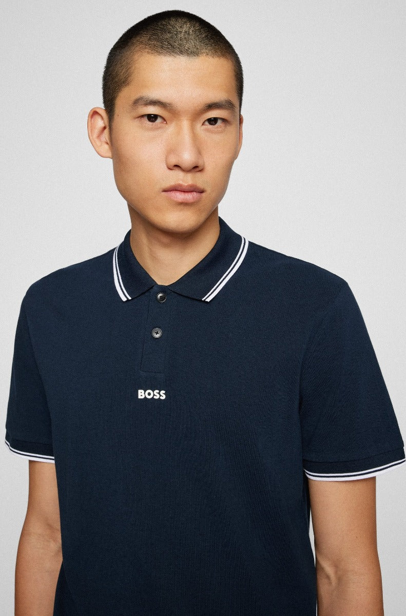 BOSS PChup Polo Shirt in Navy